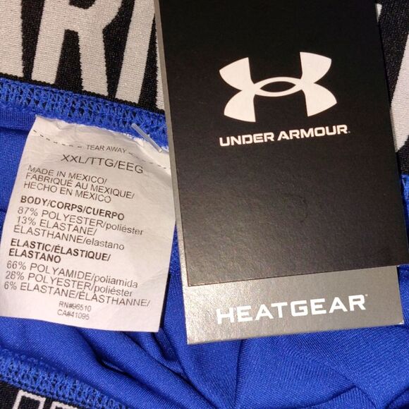Under Armour Women's Team HeatGear Compression 4" Shorty Shorts Size 2XL NWT - Picture 11 of 14